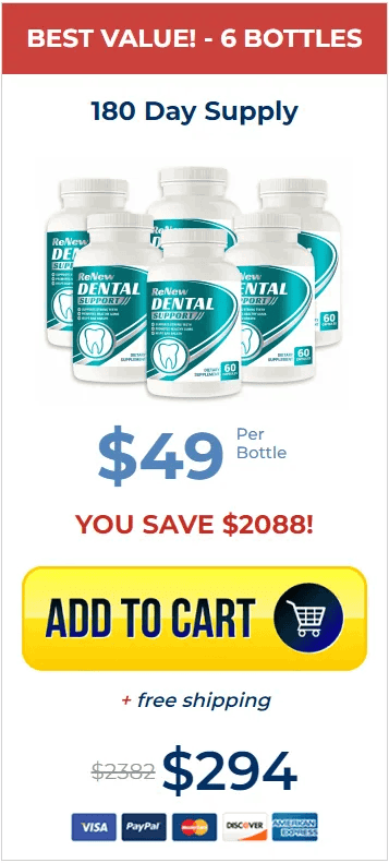 Order Renew Dental Support 6 bottles